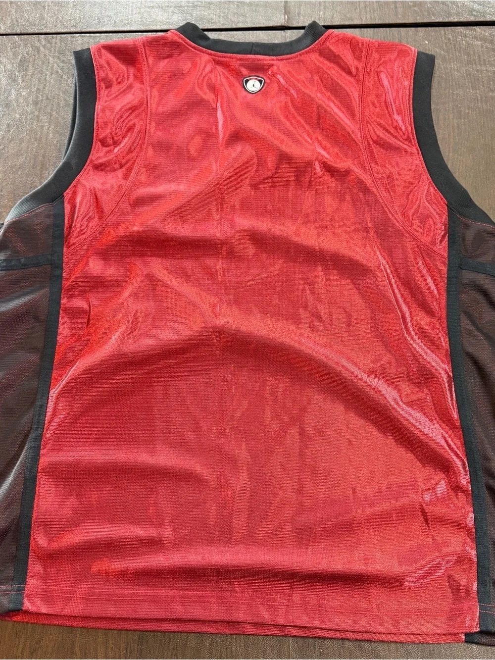 Nike Jordan Red and Black Mesh Basketball Workout Jersey Shirt. Sz XL - Picture 6 of 6